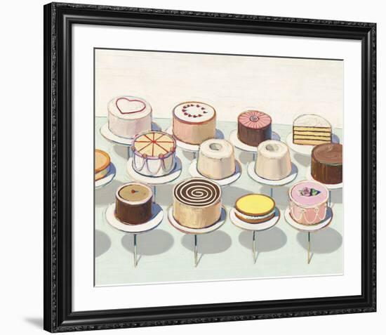 Cakes, 1963-Wayne Thiebaud-Framed Art Print