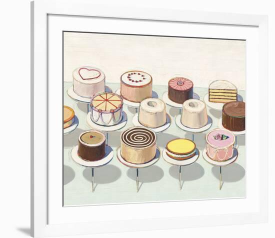 Cakes, 1963-Wayne Thiebaud-Framed Art Print