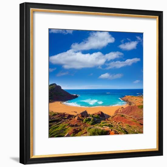 Cala Pilar Beach in Menorca Alfuri De Dalt at Balearic Islands of Spain-Natureworld-Framed Photographic Print