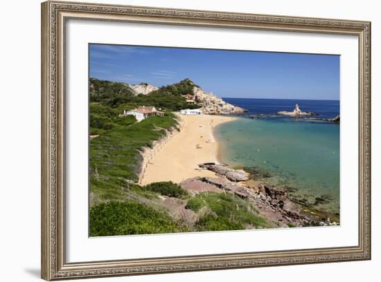Cala Pregonda, Near Fornells, North Coast, Menorca, Balearic Islands, Spain, Mediterranean-Stuart Black-Framed Photographic Print