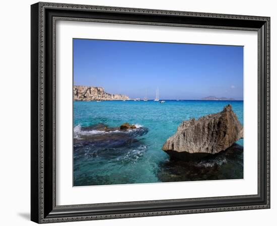 Cala Rossa, Trapani, Favignana Island, Sicily, Italy, Mediterranean, Europe-Vincenzo Lombardo-Framed Photographic Print
