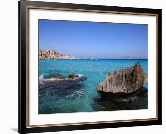 Cala Rossa, Trapani, Favignana Island, Sicily, Italy, Mediterranean, Europe-Vincenzo Lombardo-Framed Photographic Print