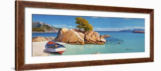 Cala smeraldo-Adriano Galasso-Framed Art Print