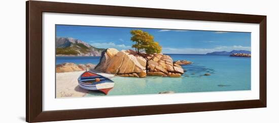 Cala smeraldo-Adriano Galasso-Framed Art Print