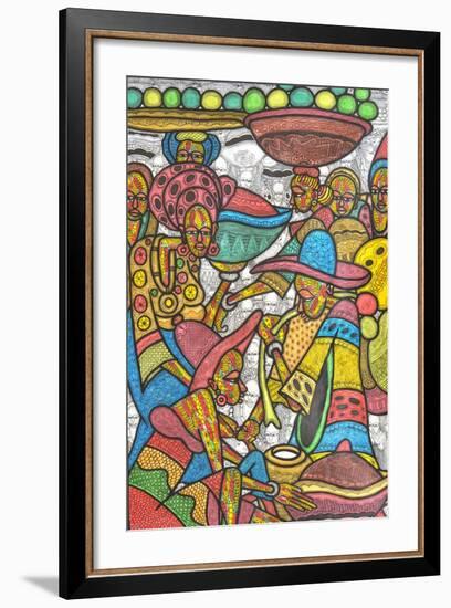 Calabash Market-Muktair Oladoja-Framed Giclee Print