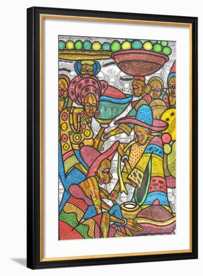 Calabash Market-Muktair Oladoja-Framed Giclee Print