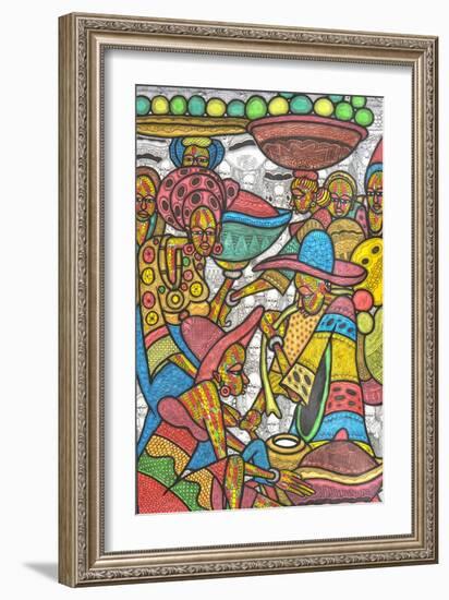 Calabash Market-Muktair Oladoja-Framed Giclee Print