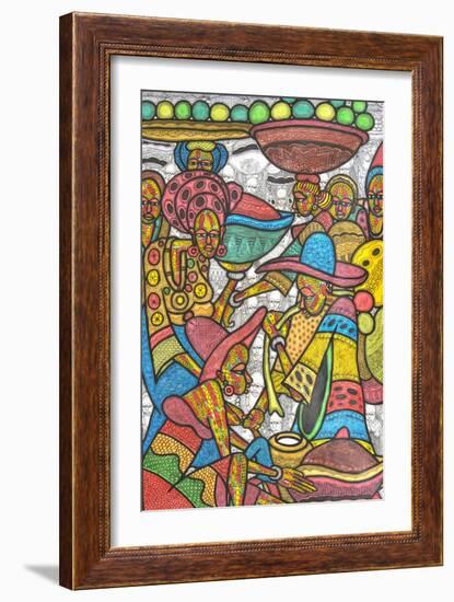 Calabash Market-Muktair Oladoja-Framed Giclee Print