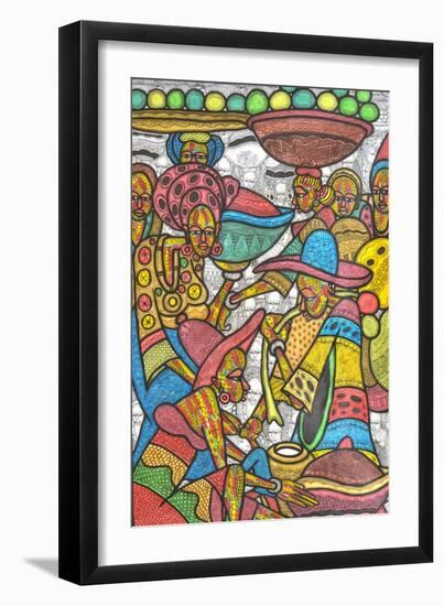 Calabash Market-Muktair Oladoja-Framed Giclee Print