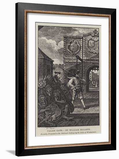 Calais Gate-William Hogarth-Framed Giclee Print