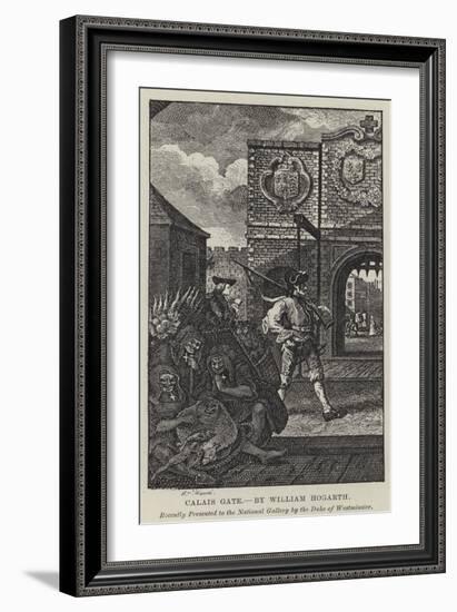 Calais Gate-William Hogarth-Framed Giclee Print