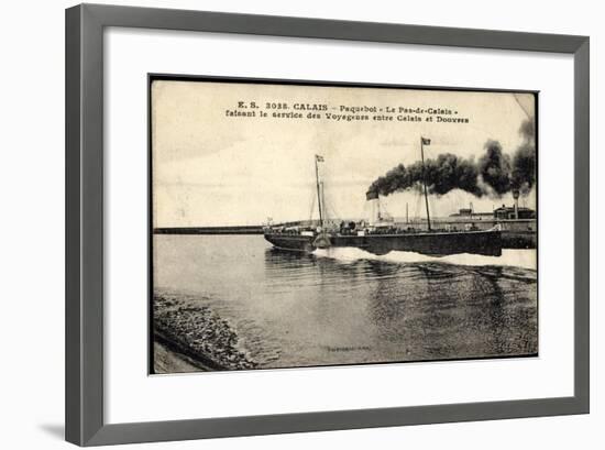 Calais, Paquebot Pas De Calais, Dover, Service-null-Framed Giclee Print