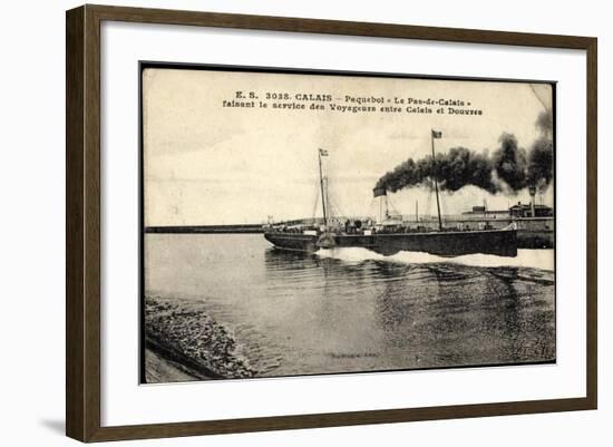 Calais, Paquebot Pas De Calais, Dover, Service-null-Framed Giclee Print