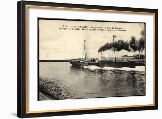 Calais, Paquebot Pas De Calais, Dover, Service-null-Framed Giclee Print