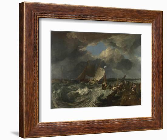 Calais Pier, 1803-J. M. W. Turner-Framed Giclee Print