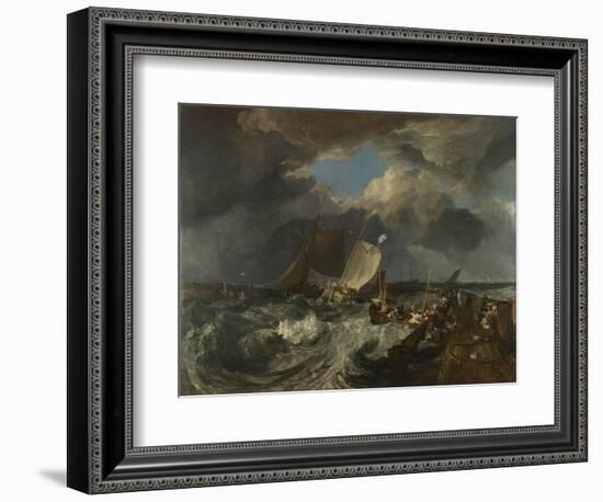 Calais Pier, 1803-J. M. W. Turner-Framed Giclee Print