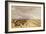 Calais Pier, 1844 (Oil on Canvas)-David Cox-Framed Giclee Print