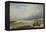 Calais Pier (W/C)-David Cox-Framed Premier Image Canvas