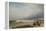 Calais Pier (W/C)-David Cox-Framed Premier Image Canvas