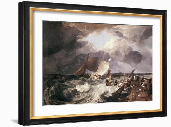 Calais Pier-J. M. W. Turner-Framed Art Print