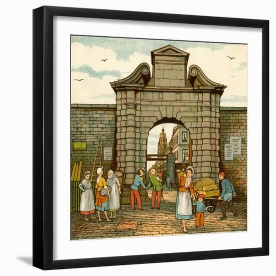 Calais, Porte de la Mer-Thomas Crane-Framed Giclee Print