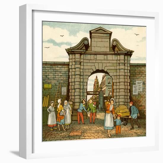 Calais, Porte de la Mer-Thomas Crane-Framed Giclee Print