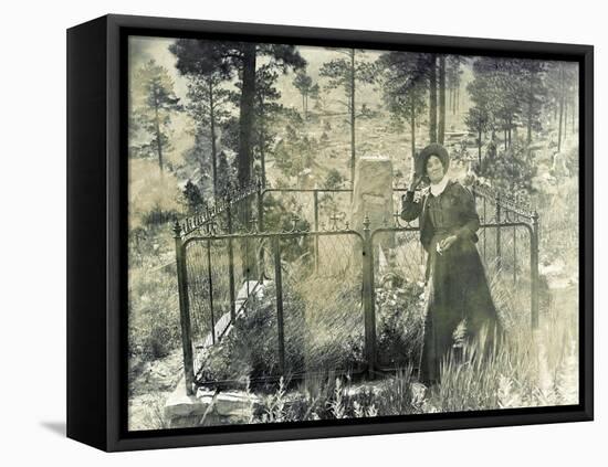 Calamity Jane At Wild Bill Hickok's Grave, 1903-Science Source-Framed Premier Image Canvas