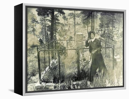 Calamity Jane At Wild Bill Hickok's Grave, 1903-Science Source-Framed Premier Image Canvas