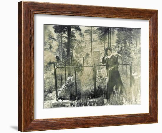 Calamity Jane At Wild Bill Hickok's Grave, 1903-Science Source-Framed Giclee Print