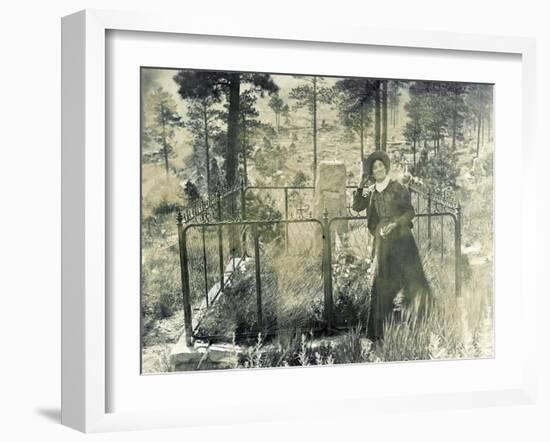 Calamity Jane At Wild Bill Hickok's Grave, 1903-Science Source-Framed Giclee Print