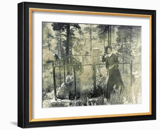 Calamity Jane At Wild Bill Hickok's Grave, 1903-Science Source-Framed Giclee Print