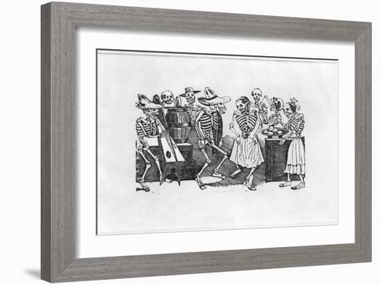 Calavera du Jarabe D'Outretombe-Jose Guadalupe Posada-Framed Giclee Print