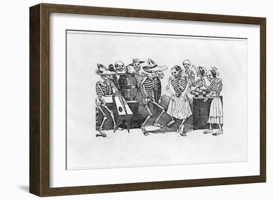 Calavera du Jarabe D'Outretombe-Jose Guadalupe Posada-Framed Giclee Print