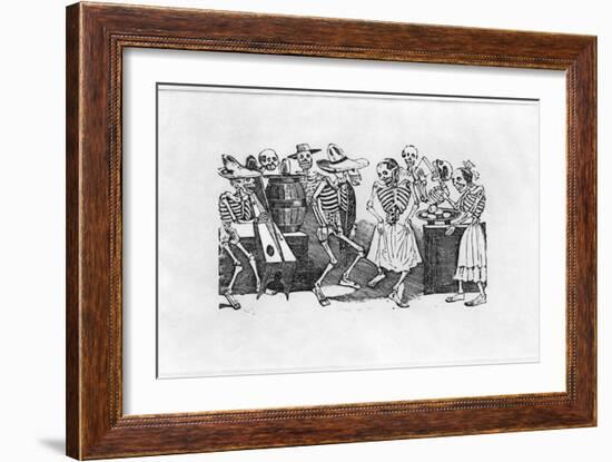 Calavera du Jarabe D'Outretombe-Jose Guadalupe Posada-Framed Giclee Print