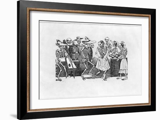 Calavera du Jarabe D'Outretombe-Jose Guadalupe Posada-Framed Giclee Print