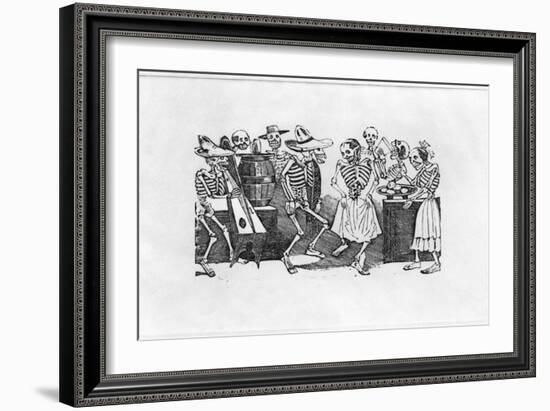 Calavera du Jarabe D'Outretombe-Jose Guadalupe Posada-Framed Giclee Print