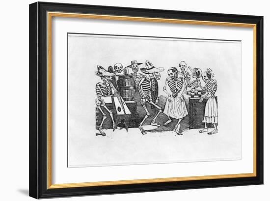 Calavera du Jarabe D'Outretombe-Jose Guadalupe Posada-Framed Giclee Print