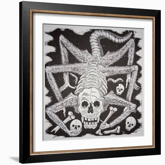 Calavera Huertista, c.1910-Jose Guadalupe Posada-Framed Giclee Print