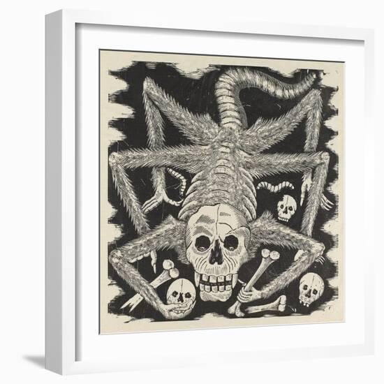 Calavera Huertista, C.1914, Printed 1930 (Photo-Relief Etching with Engraving)-Jose Guadalupe Posada-Framed Giclee Print