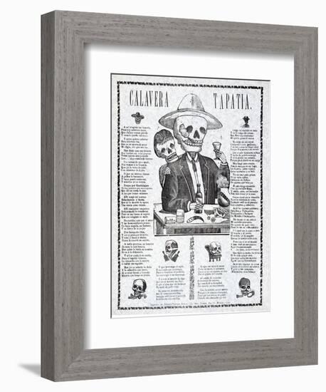 Calavera Tapatia, Published 1910-Manuel Manilla-Framed Giclee Print