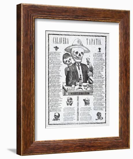 Calavera Tapatia, Published 1910-Manuel Manilla-Framed Giclee Print