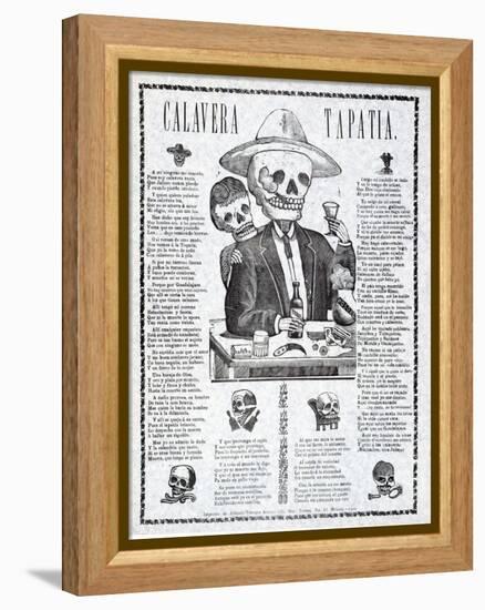 Calavera Tapatia, Published 1910-Manuel Manilla-Framed Premier Image Canvas