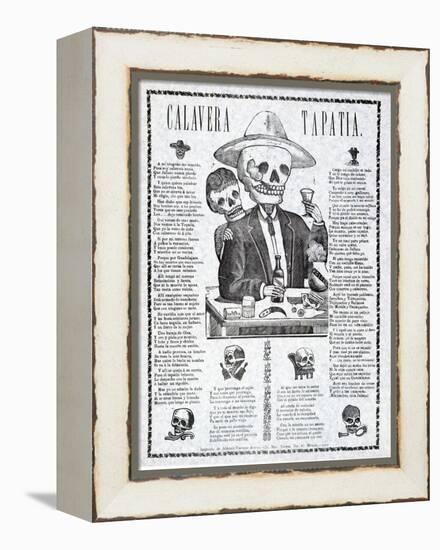 Calavera Tapatia, Published 1910-Manuel Manilla-Framed Premier Image Canvas