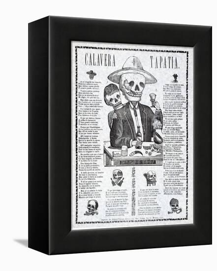 Calavera Tapatia, Published 1910-Manuel Manilla-Framed Premier Image Canvas