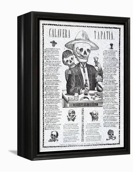 Calavera Tapatia, Published 1910-Manuel Manilla-Framed Premier Image Canvas