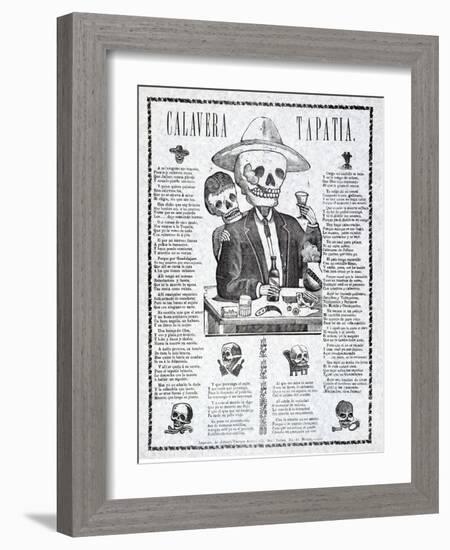 Calavera Tapatia, Published 1910-Manuel Manilla-Framed Giclee Print