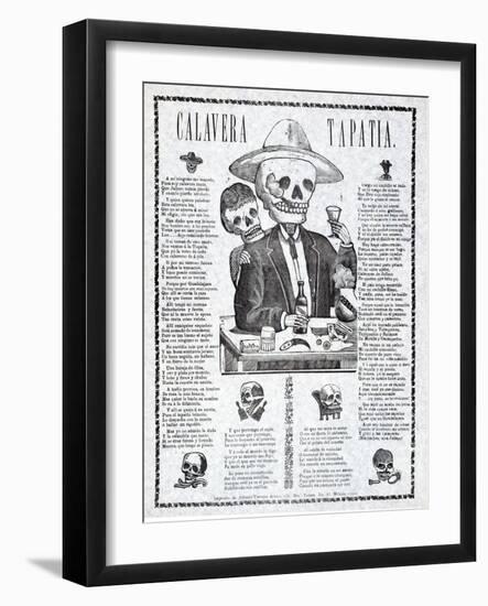 Calavera Tapatia, Published 1910-Manuel Manilla-Framed Giclee Print