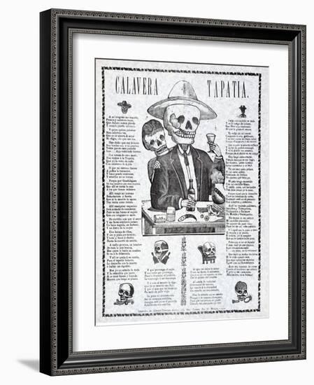 Calavera Tapatia, Published 1910-Manuel Manilla-Framed Giclee Print