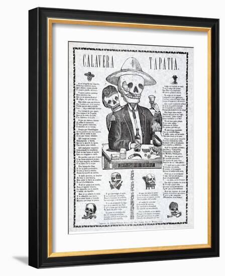 Calavera Tapatia, Published 1910-Manuel Manilla-Framed Giclee Print