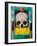 Calavera-Robert Valadez-Framed Art Print